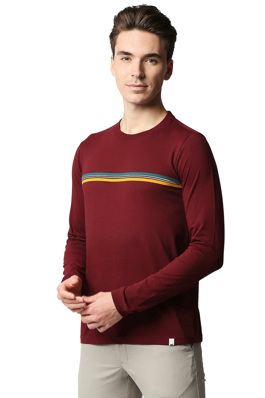 BASICS MUSCLE FIT PORT ROYALE CREW NECK T-SHIRT