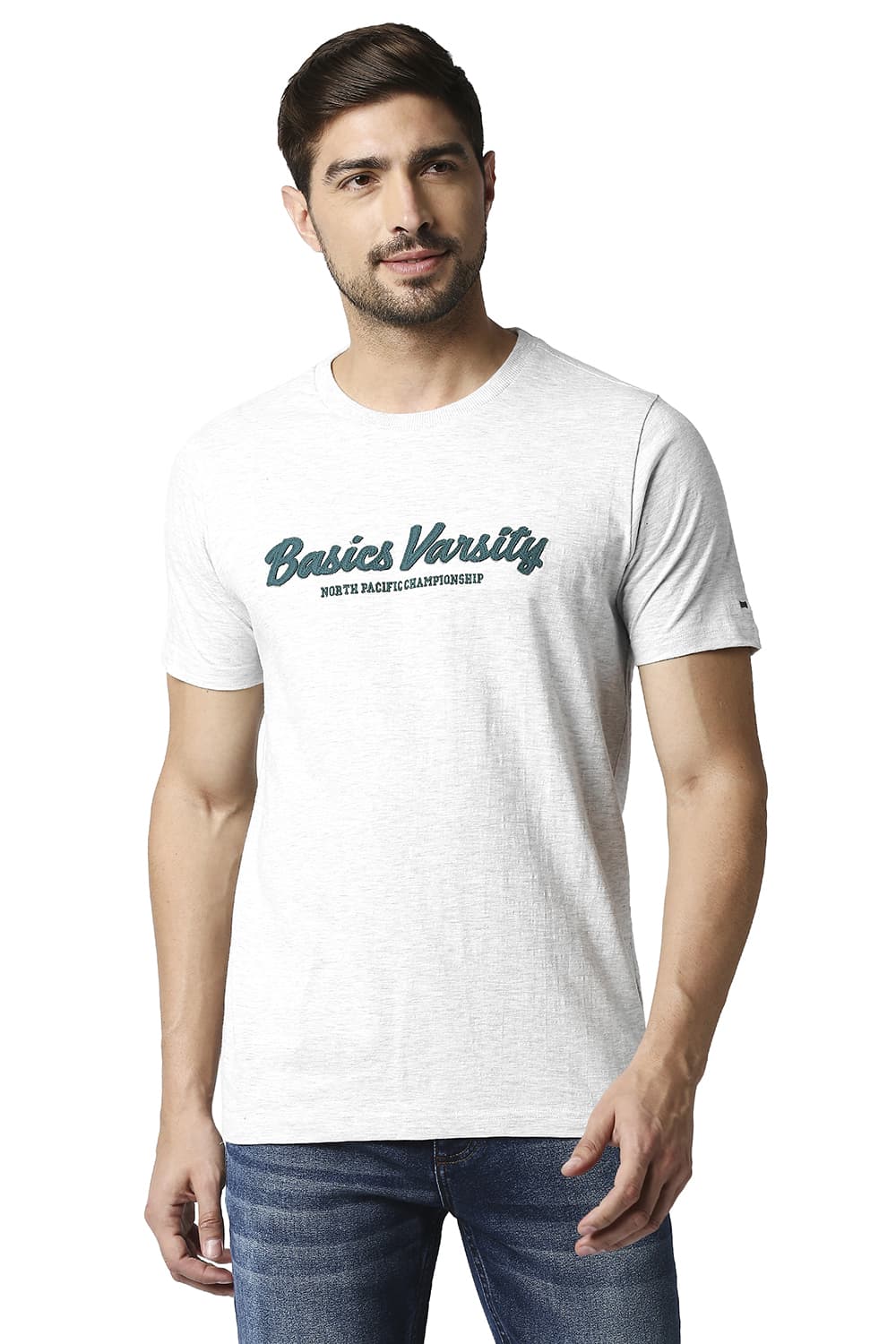 BASICS MUSCLE FIT CREW T-SHIRT