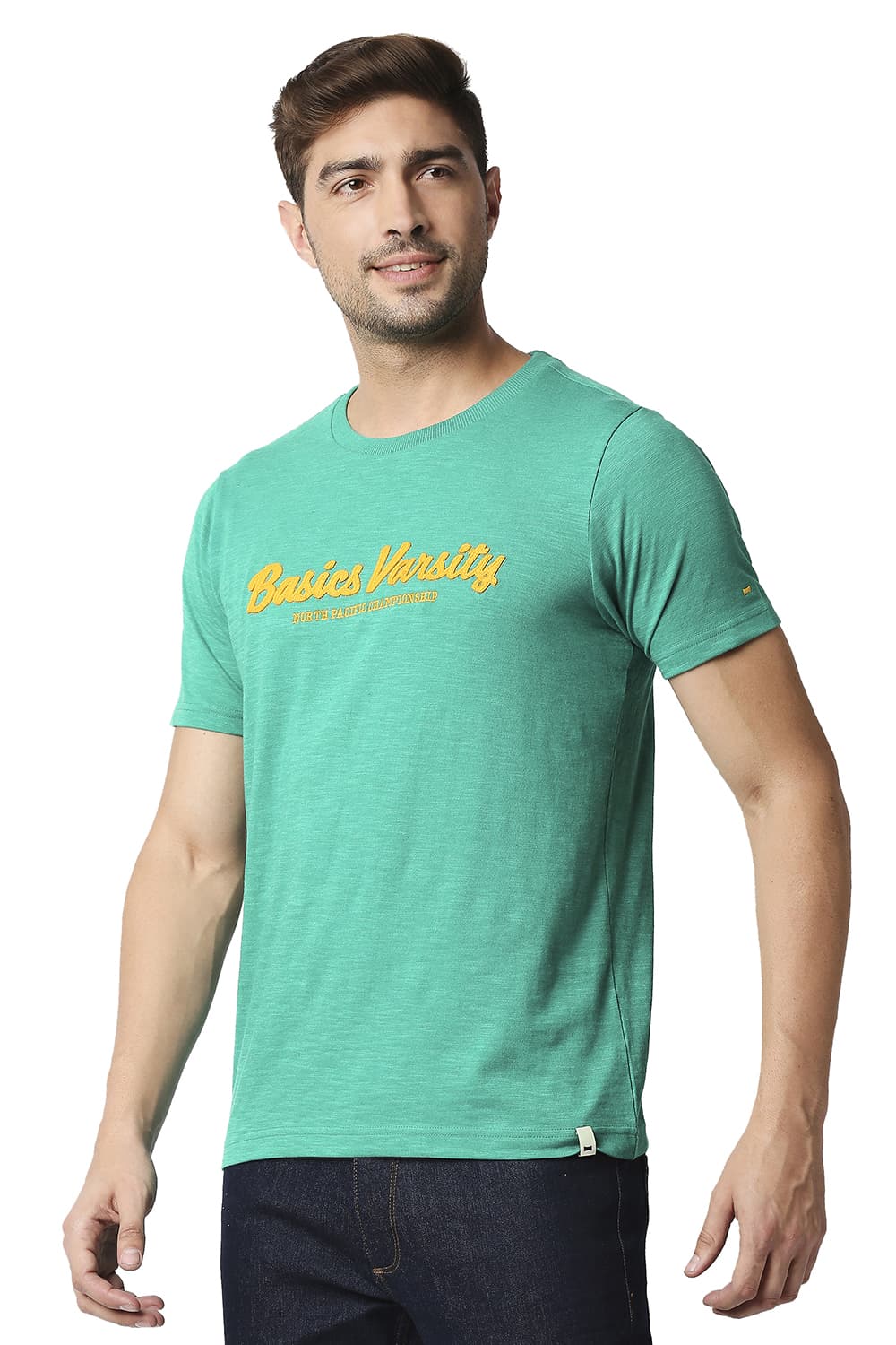 BASICS MUSCLE FIT CREW T-SHIRT