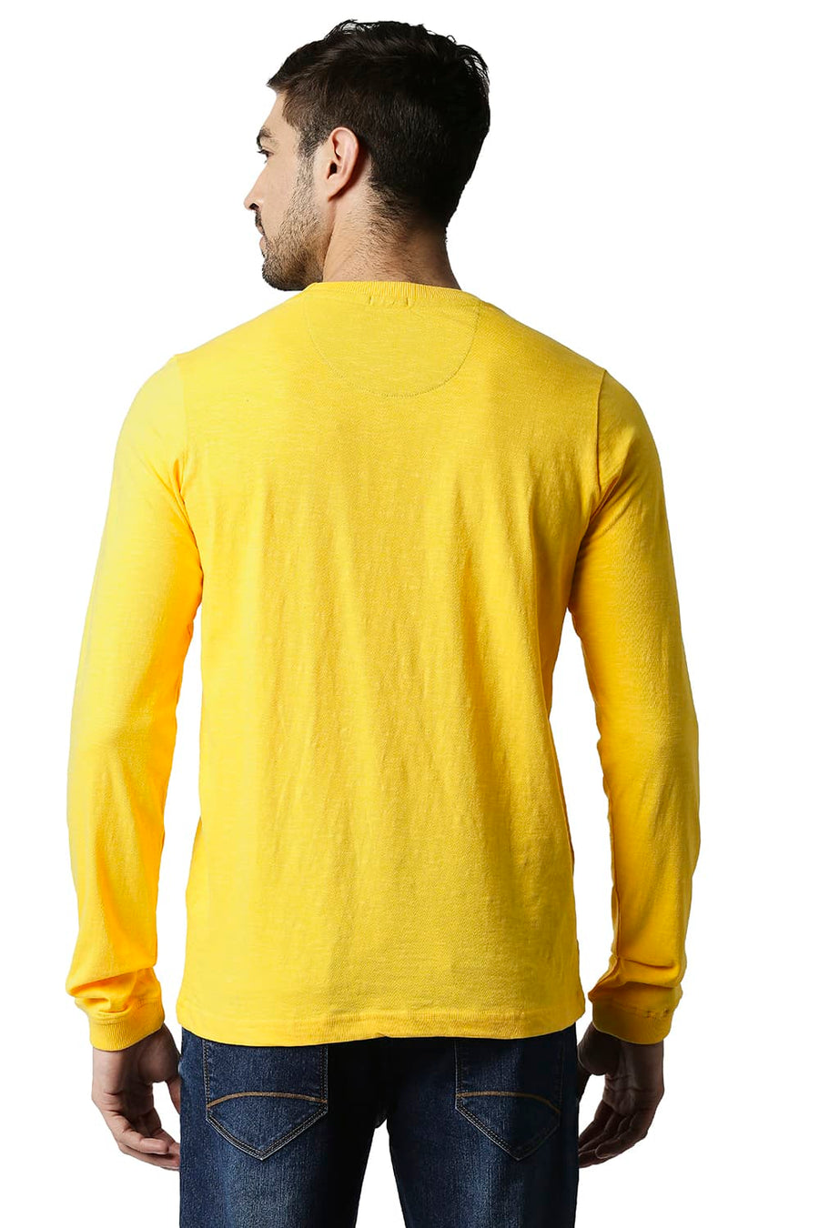 BASICS MUSCLE FIT DAFFODIL CREW T-SHIRT