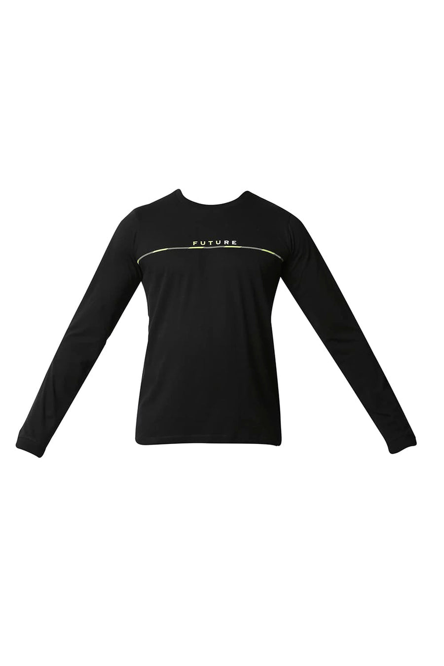 BASICS MUSCLE FIT JET BLACK CREW T-SHIRT