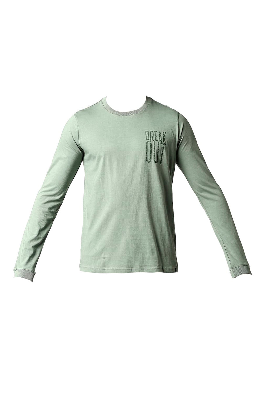 BASICS MUSCLE FIT LILY PAD CREW T-SHIRT