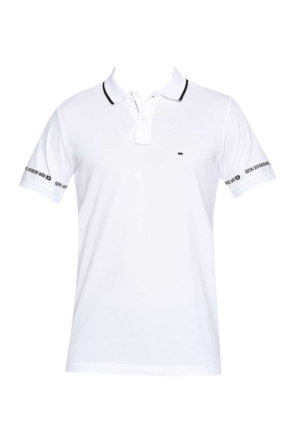 BASICS MUSCLE FIT POLO T-SHIRT