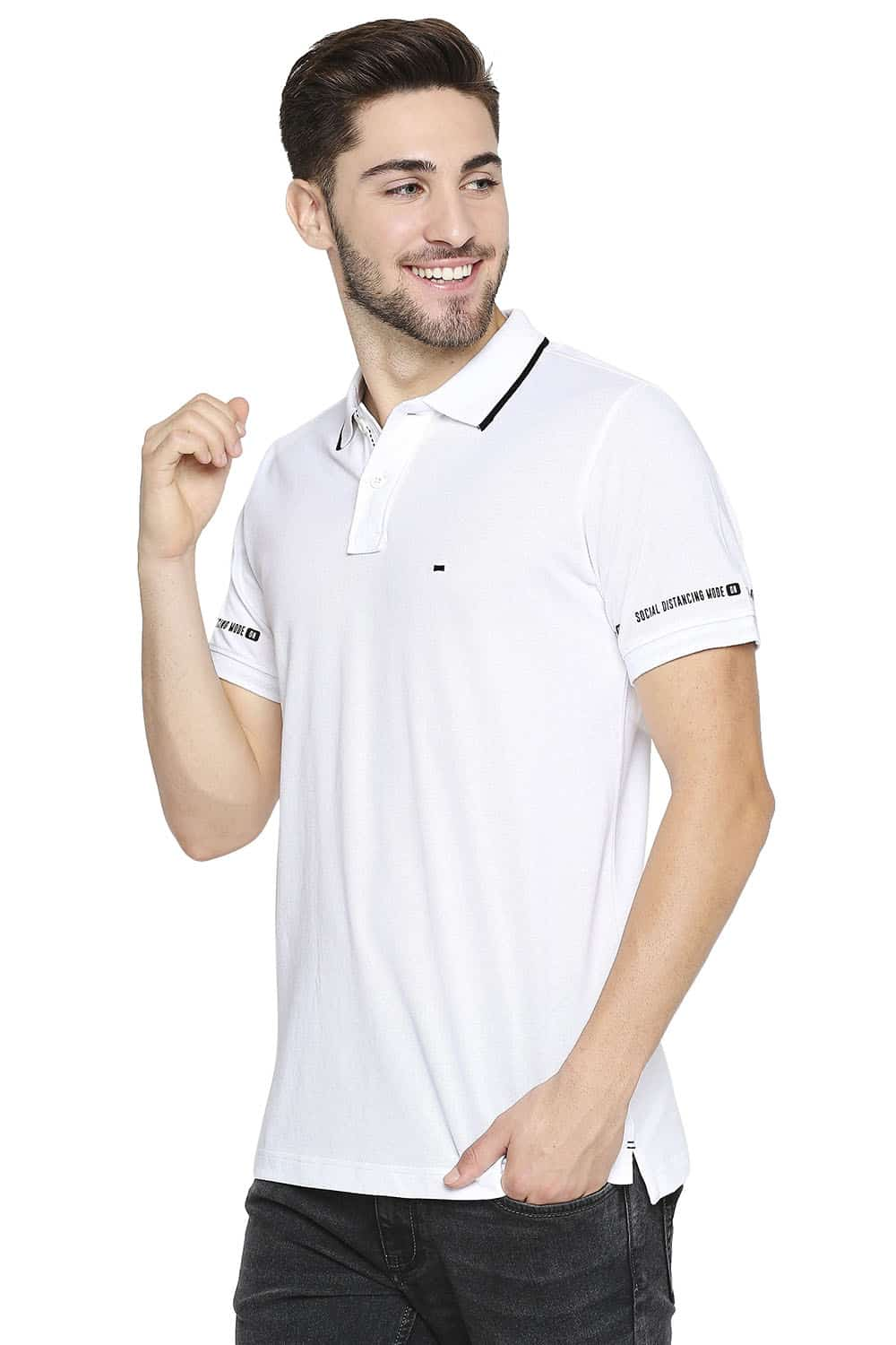 BASICS MUSCLE FIT POLO T-SHIRT