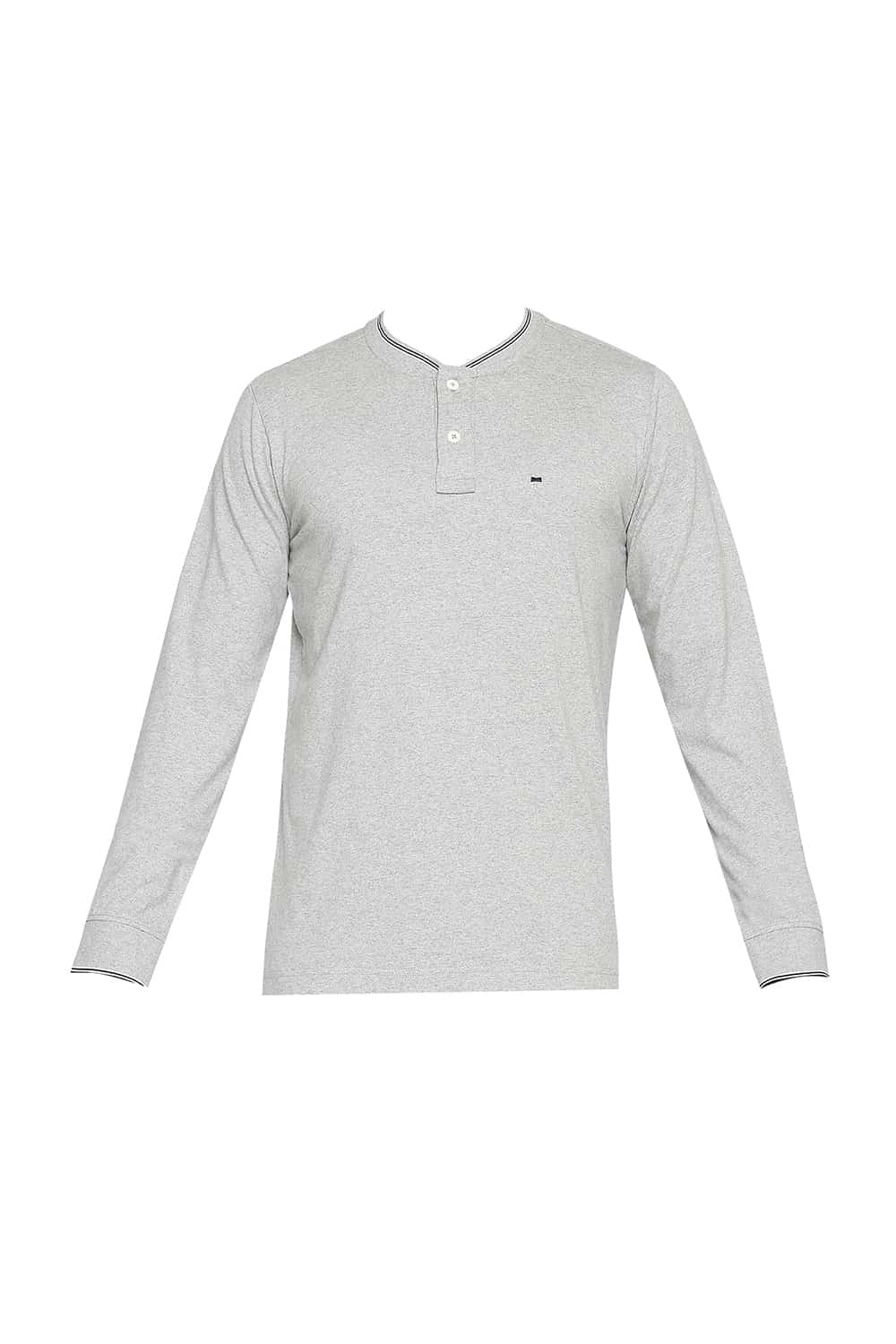 BASICS MUSCLE FIT HENLEY T-SHIRT