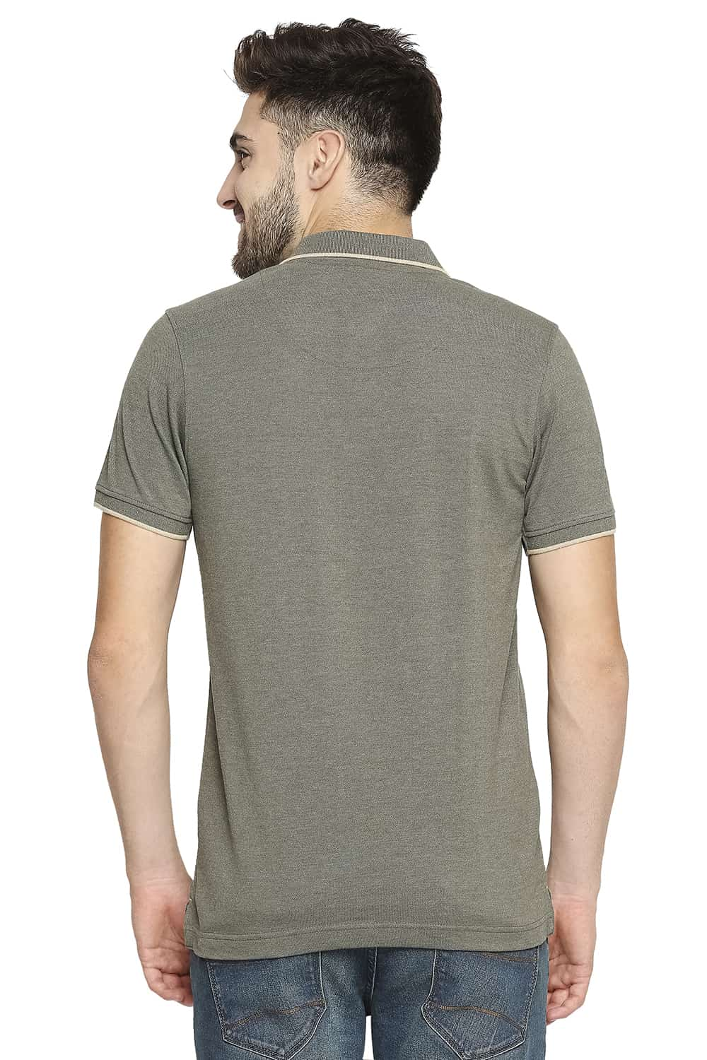 BASICS MUSCLE FIT POLO T-SHIRT