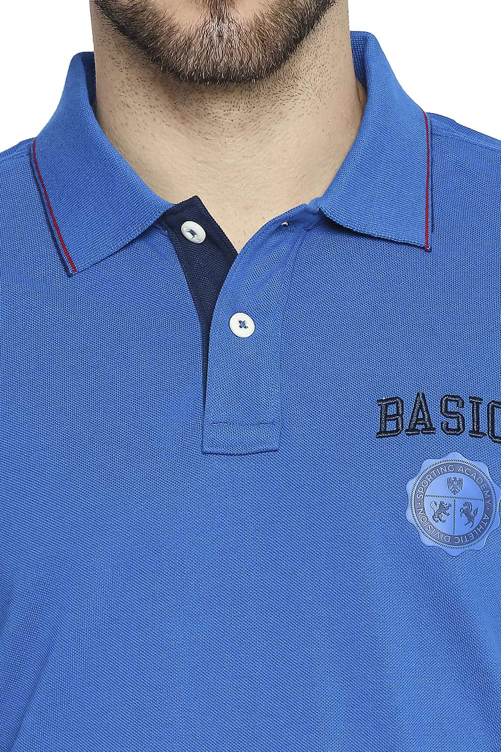 BASICS MUSCLE FIT POLO T-SHIRT