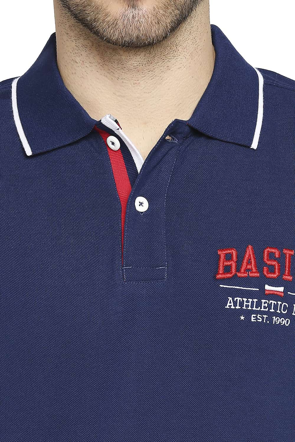 BASICS MUSCLE FIT POLO T-SHIRT