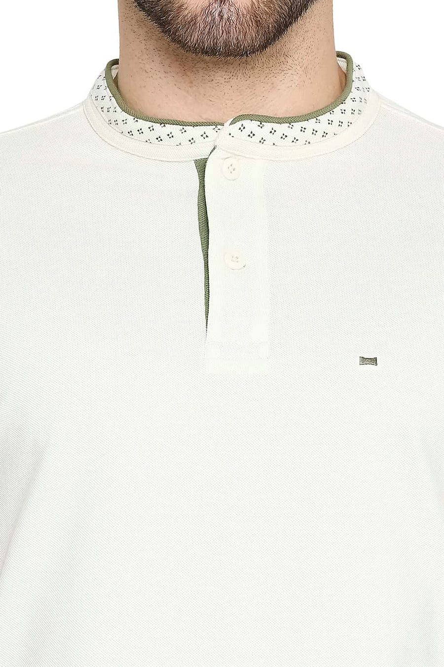 BASICS MUSCLE FIT SWEET CORN POLO T-SHIRT