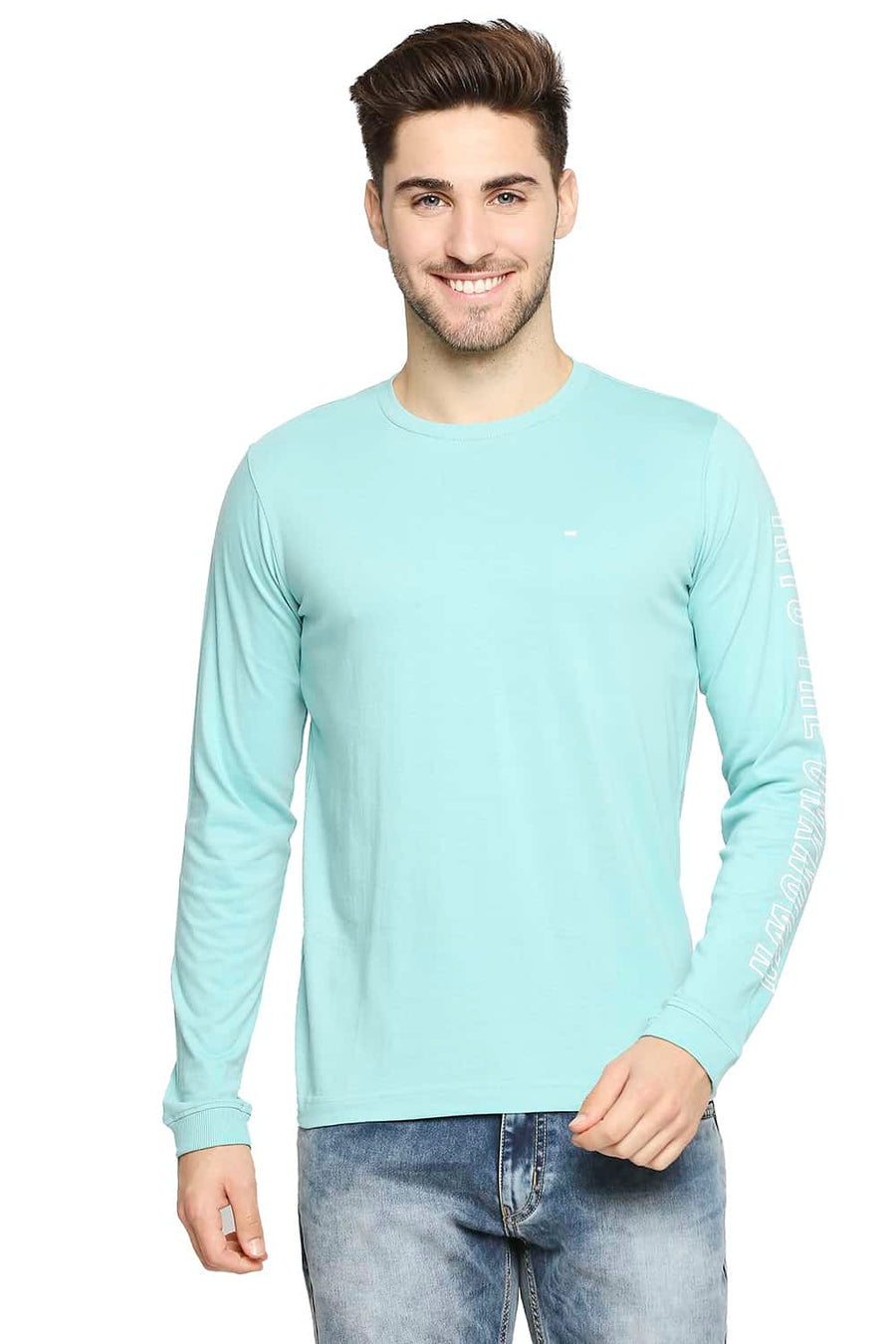 BASICS MUSCLE FIT CANTON CREW NECK T-SHIRT