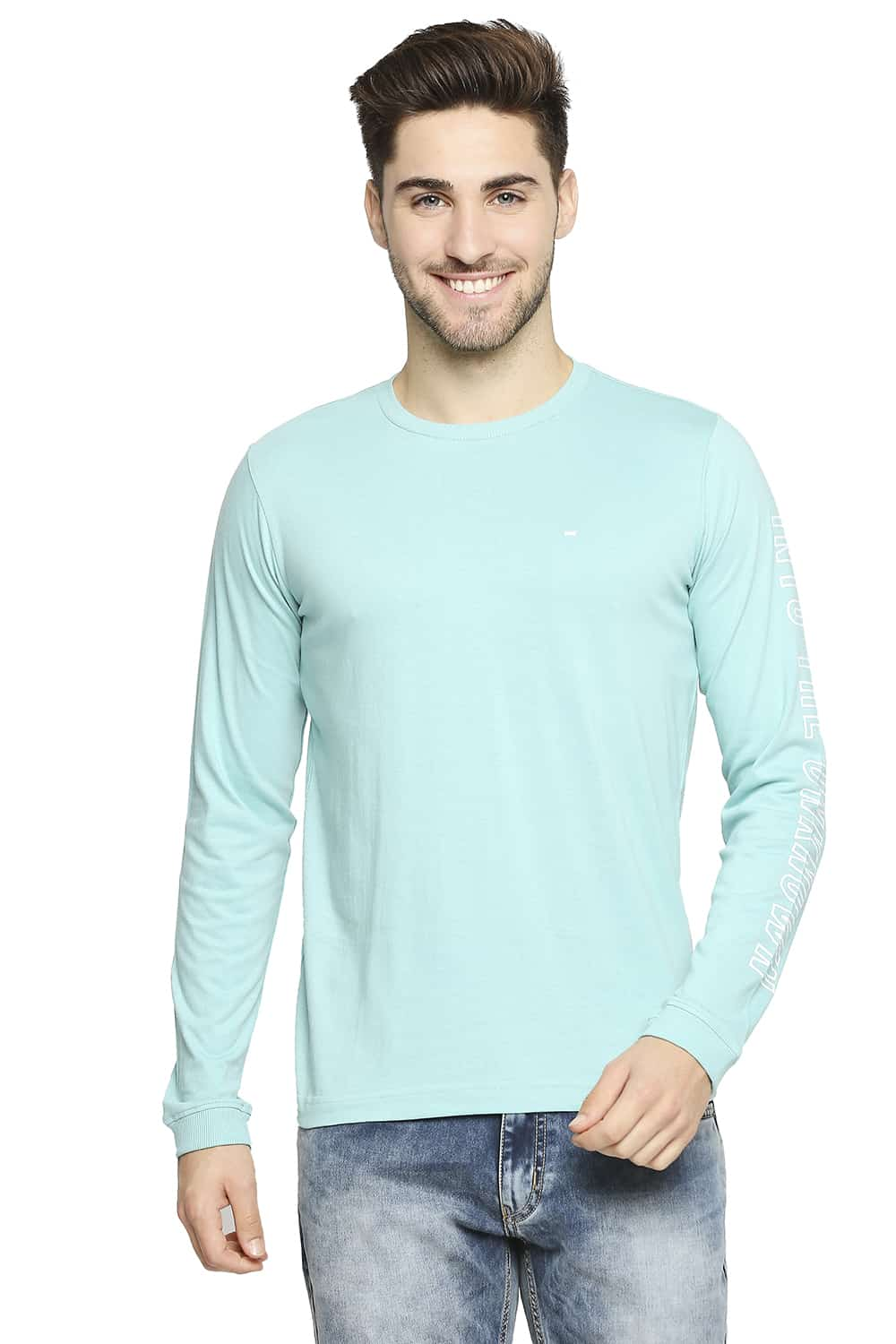 BASICS MUSCLE FIT CREW NECK T-SHIRT