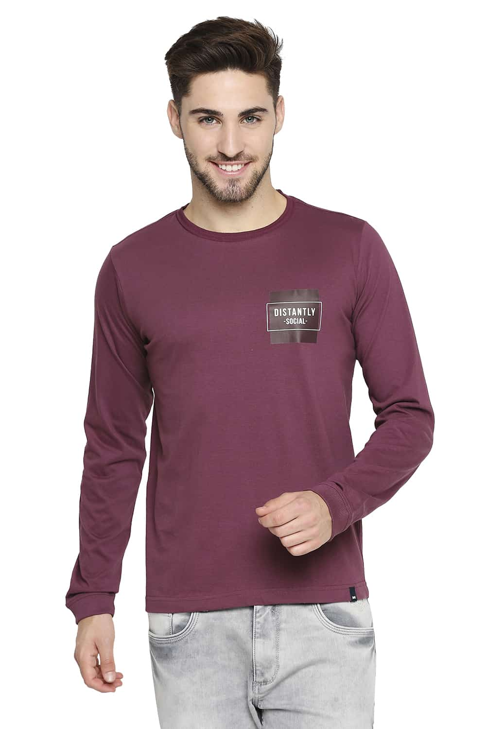 BASICS MUSCLE FIT CREW NECK T-SHIRT