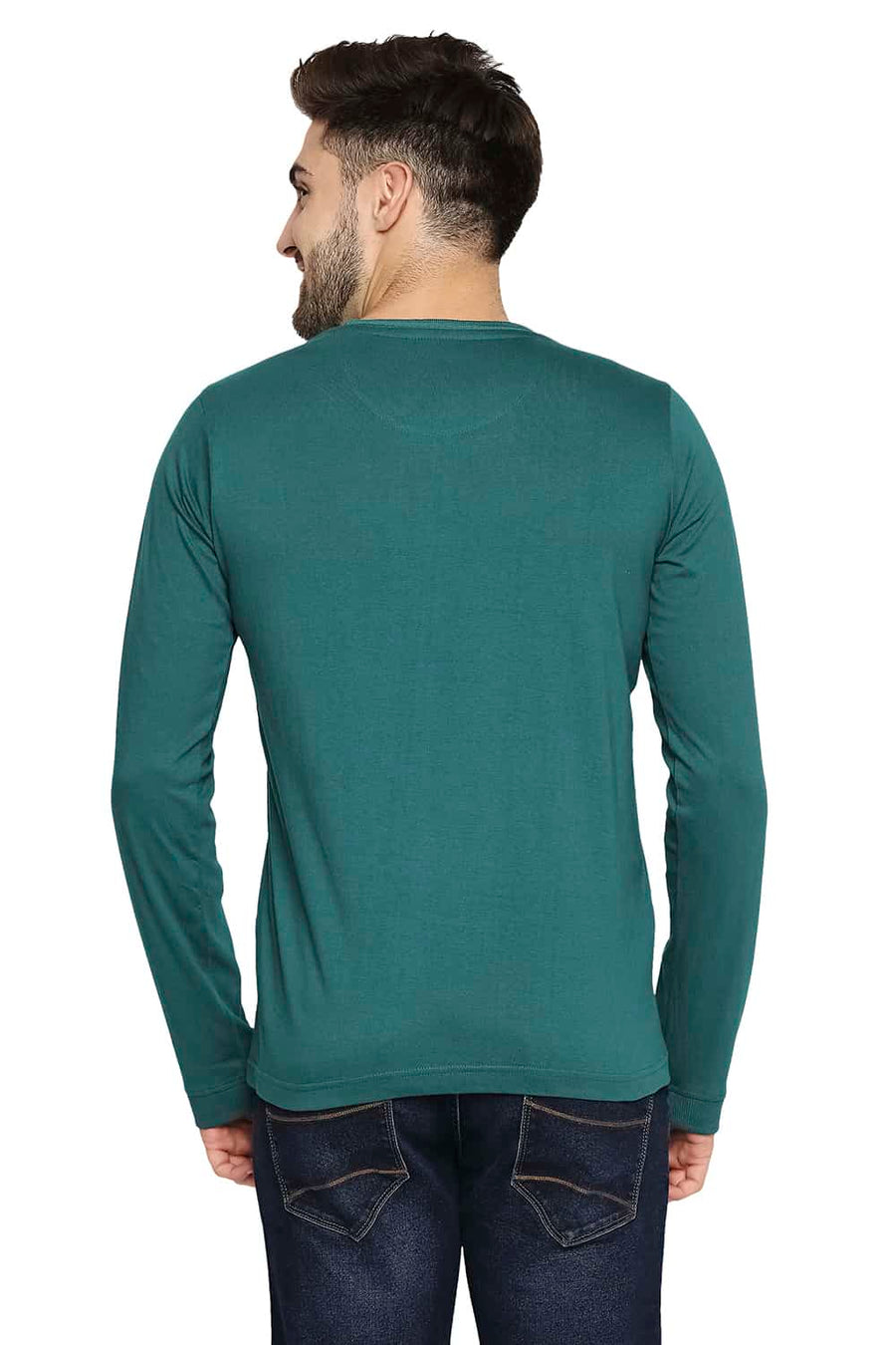 BASICS MUSCLE FIT JUNE BUG CREW NECK T-SHIRT