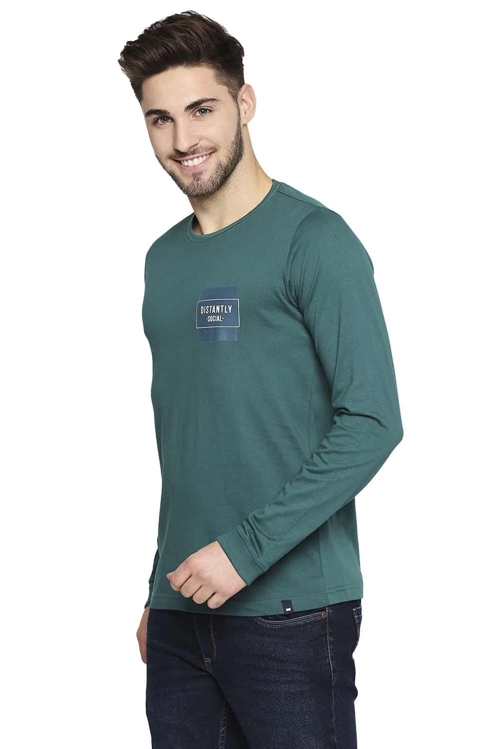 BASICS MUSCLE FIT CREW NECK T-SHIRT