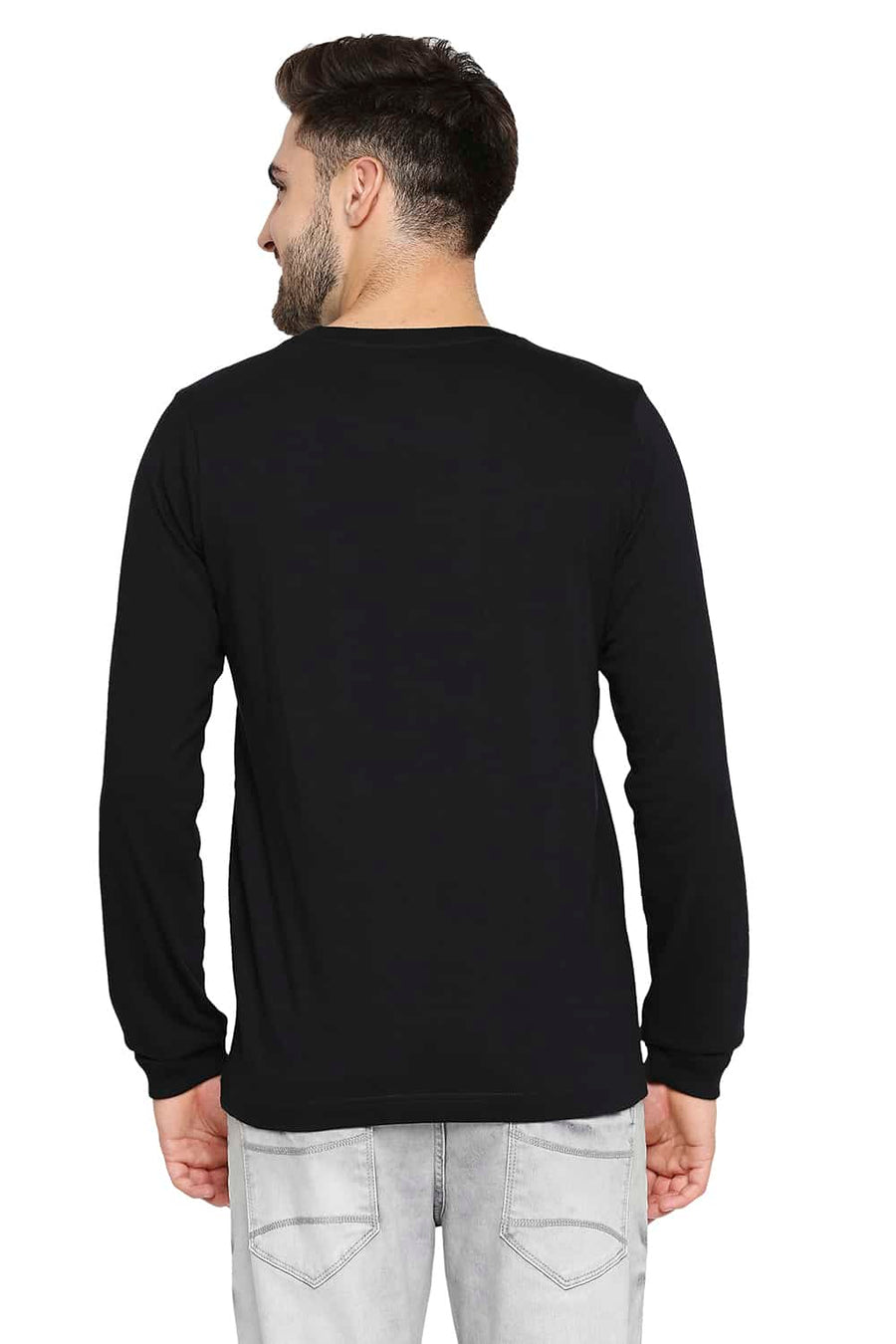 BASICS MUSCLE FIT BLACK BEAUTY CREW NECK T-SHIRT