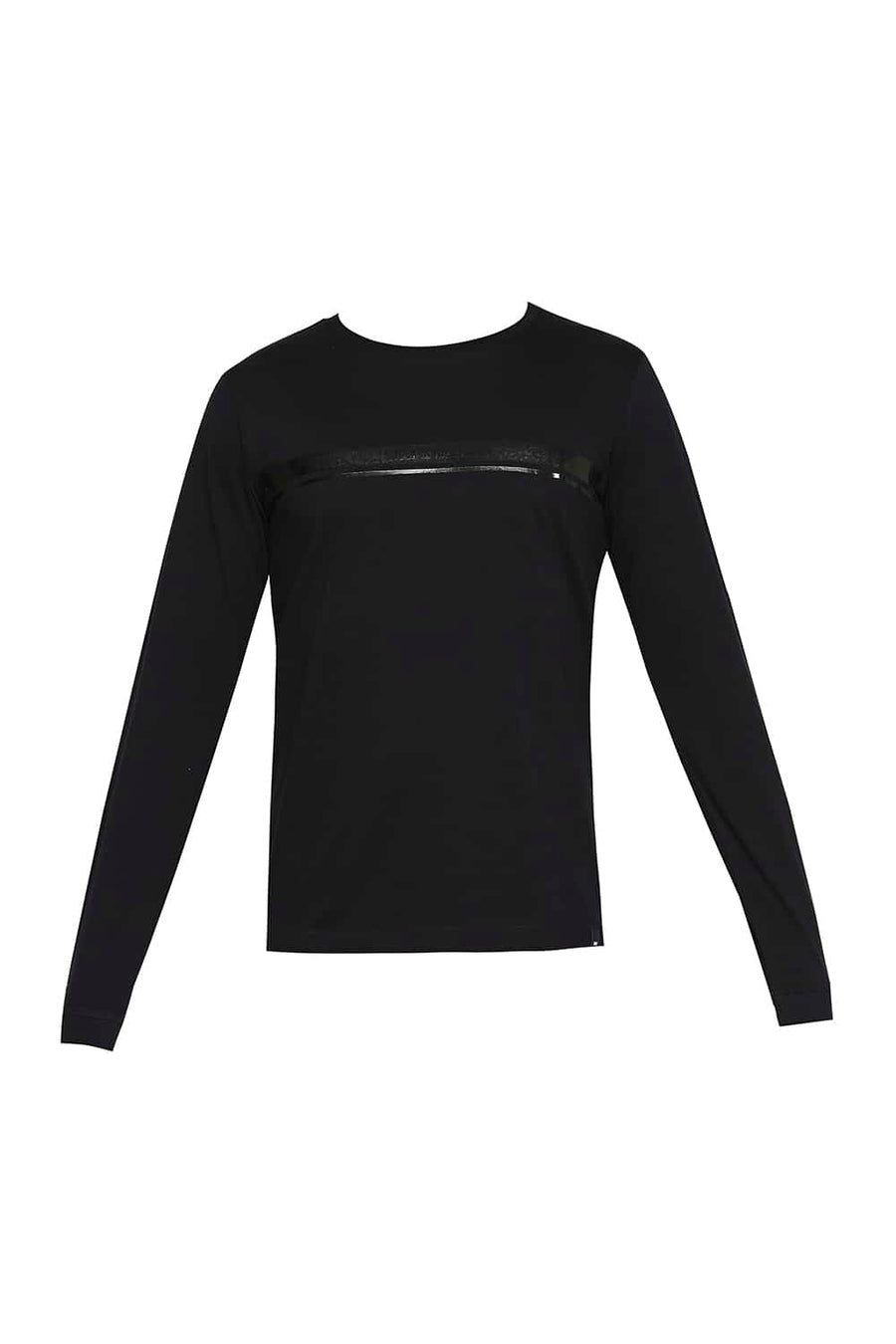 BASICS MUSCLE FIT BLACK BEAUTY CREW NECK T-SHIRT