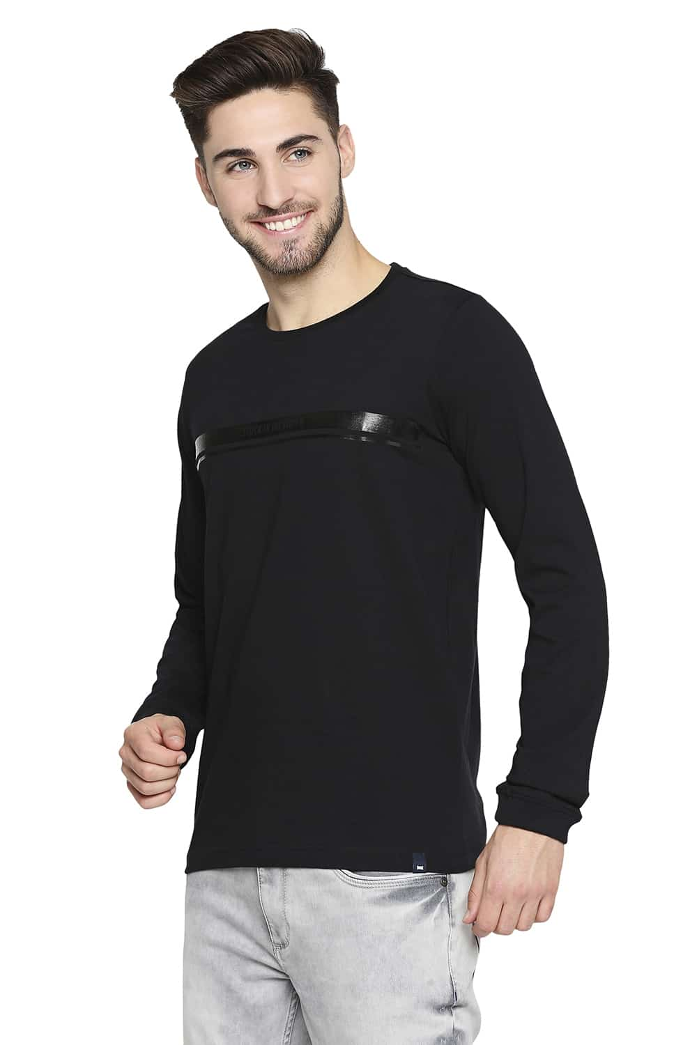 BASICS MUSCLE FIT CREW NECK T-SHIRT