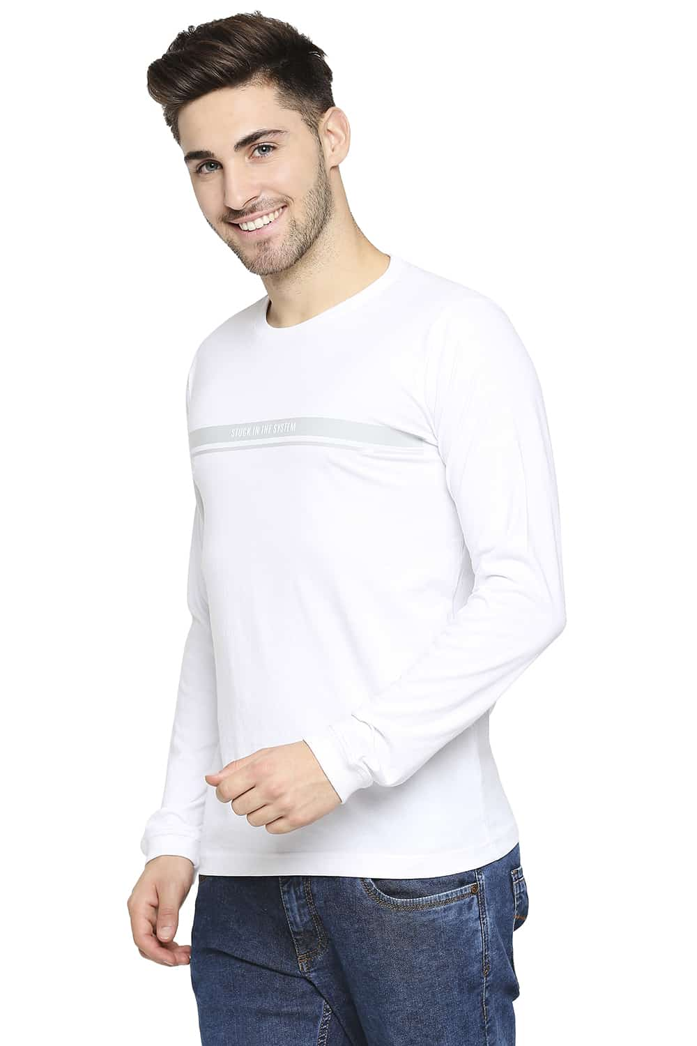 BASICS MUSCLE FIT CREW NECK T-SHIRT