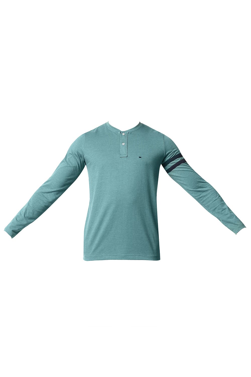 BASICS MUSCLE FIT HENLEY T-SHIRT