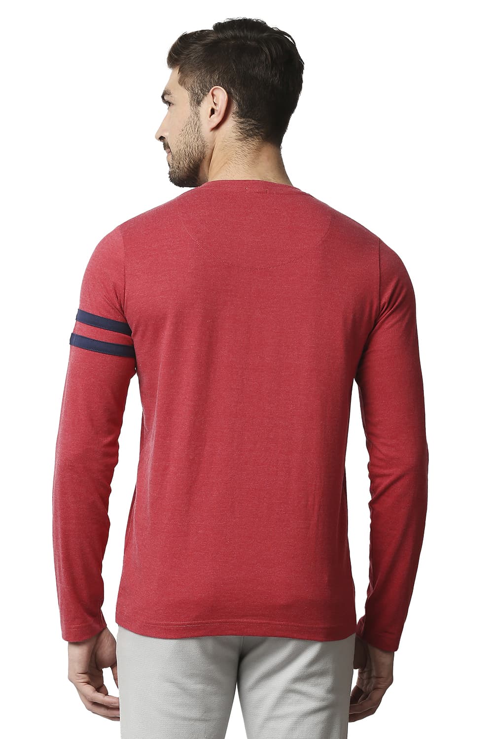 BASICS MUSCLE FIT HENLEY T-SHIRT