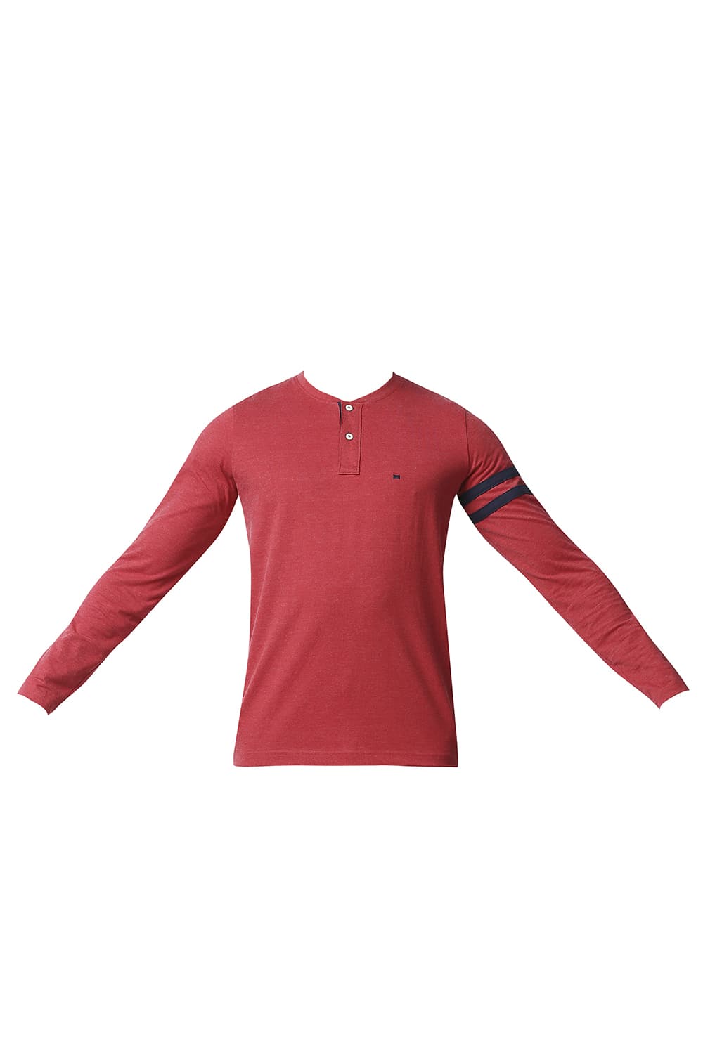 BASICS MUSCLE FIT HENLEY T-SHIRT