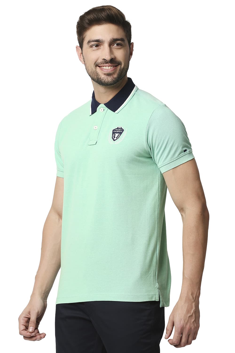 BASICS MUSCLE FIT POLO T-SHIRT