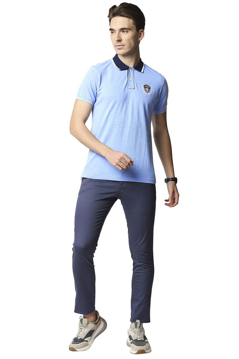 BASICS MUSCLE FIT POLO T-SHIRT