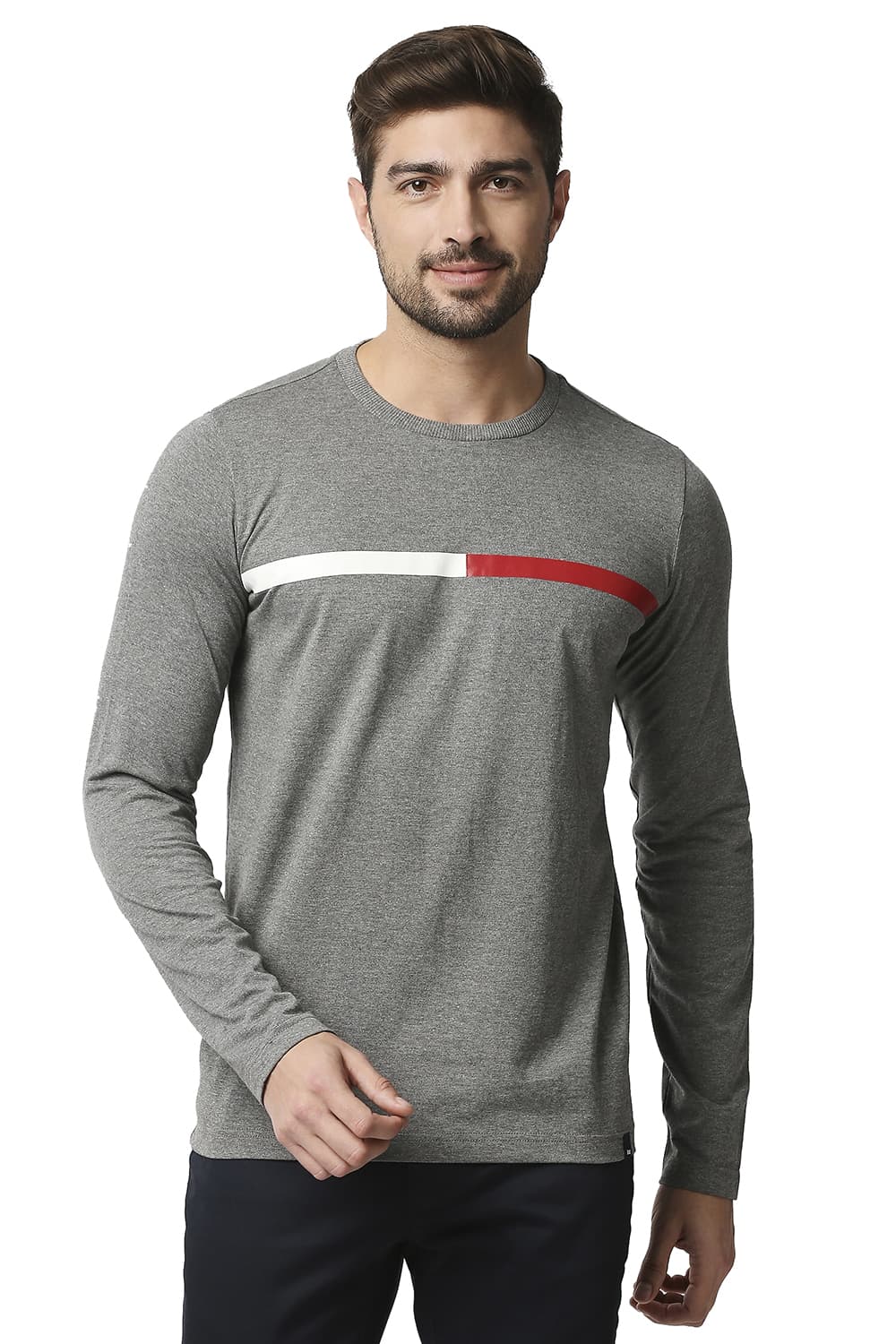 BASICS MUSCLE FIT CREW NECK T-SHIRT