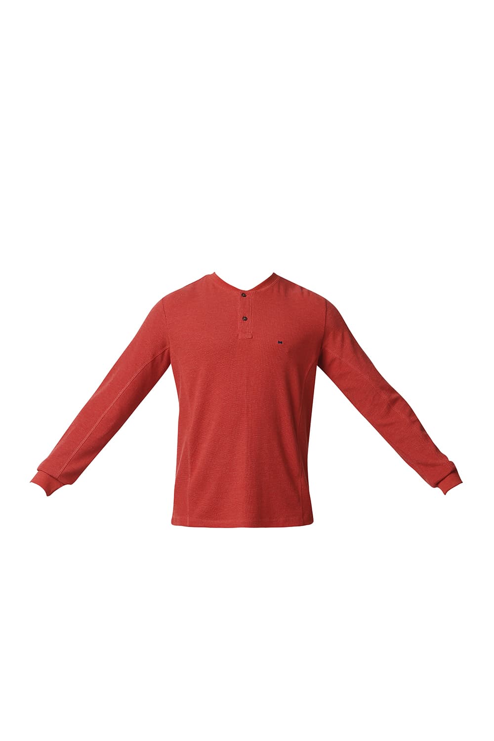 BASICS MUSCLE FIT HENLEY T-SHIRT