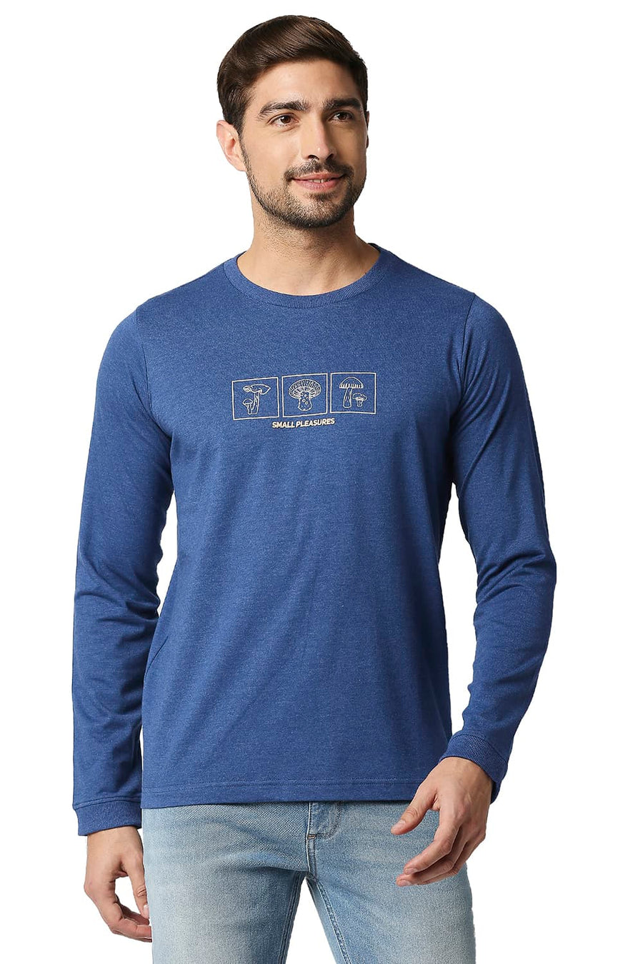 BASICS MUSCLE FIT SET SAIL CREW T-SHIRT