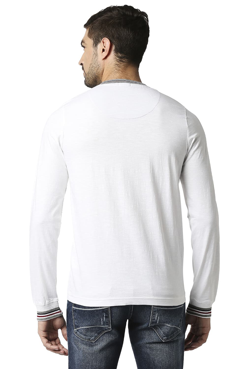 BASICS MUSCLE FIT HENLEY T-SHIRT