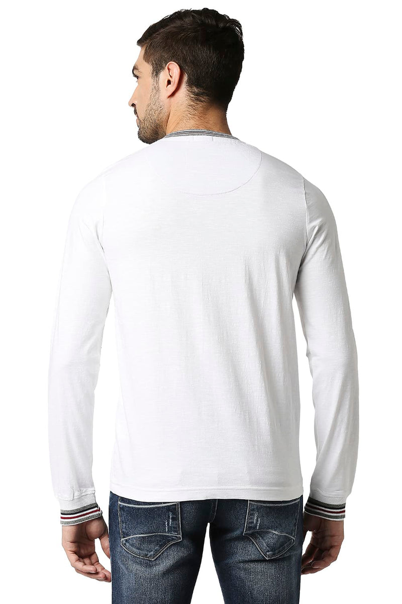 BASICS MUSCLE FIT HENLEY T-SHIRT