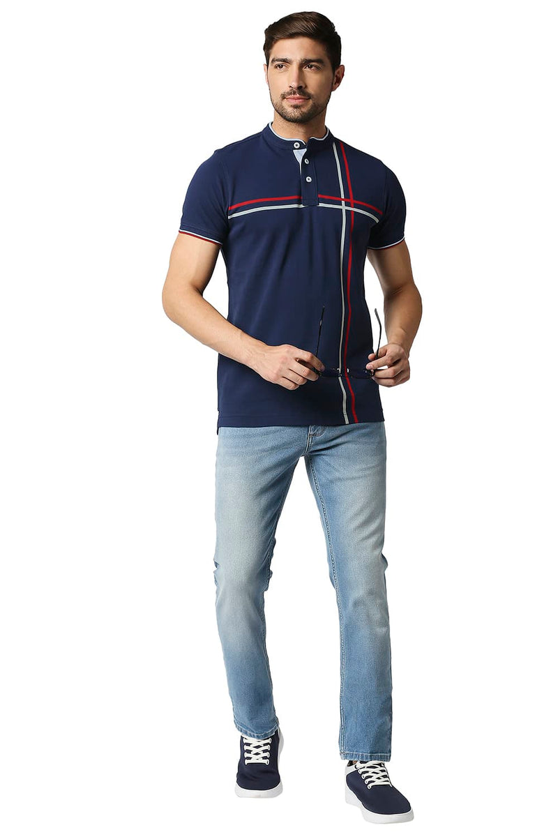 BASICS MUSCLE FIT POLO T-SHIRT