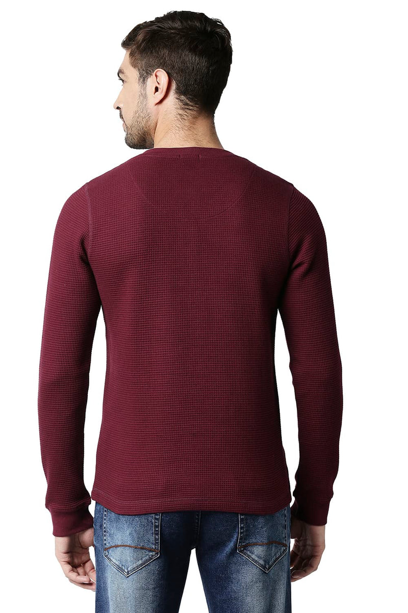 BASICS MUSCLE FIT HENLEY T-SHIRT