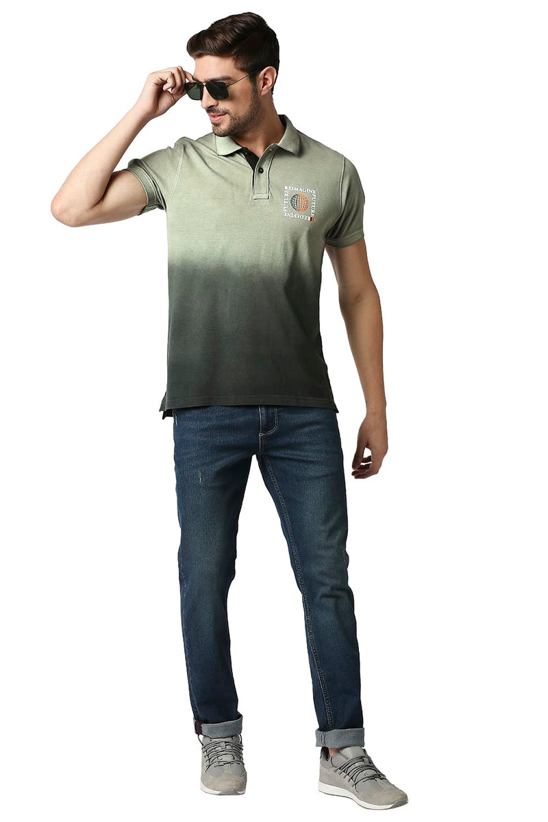 BASICS MUSCLE FIT POLO T-SHIRT