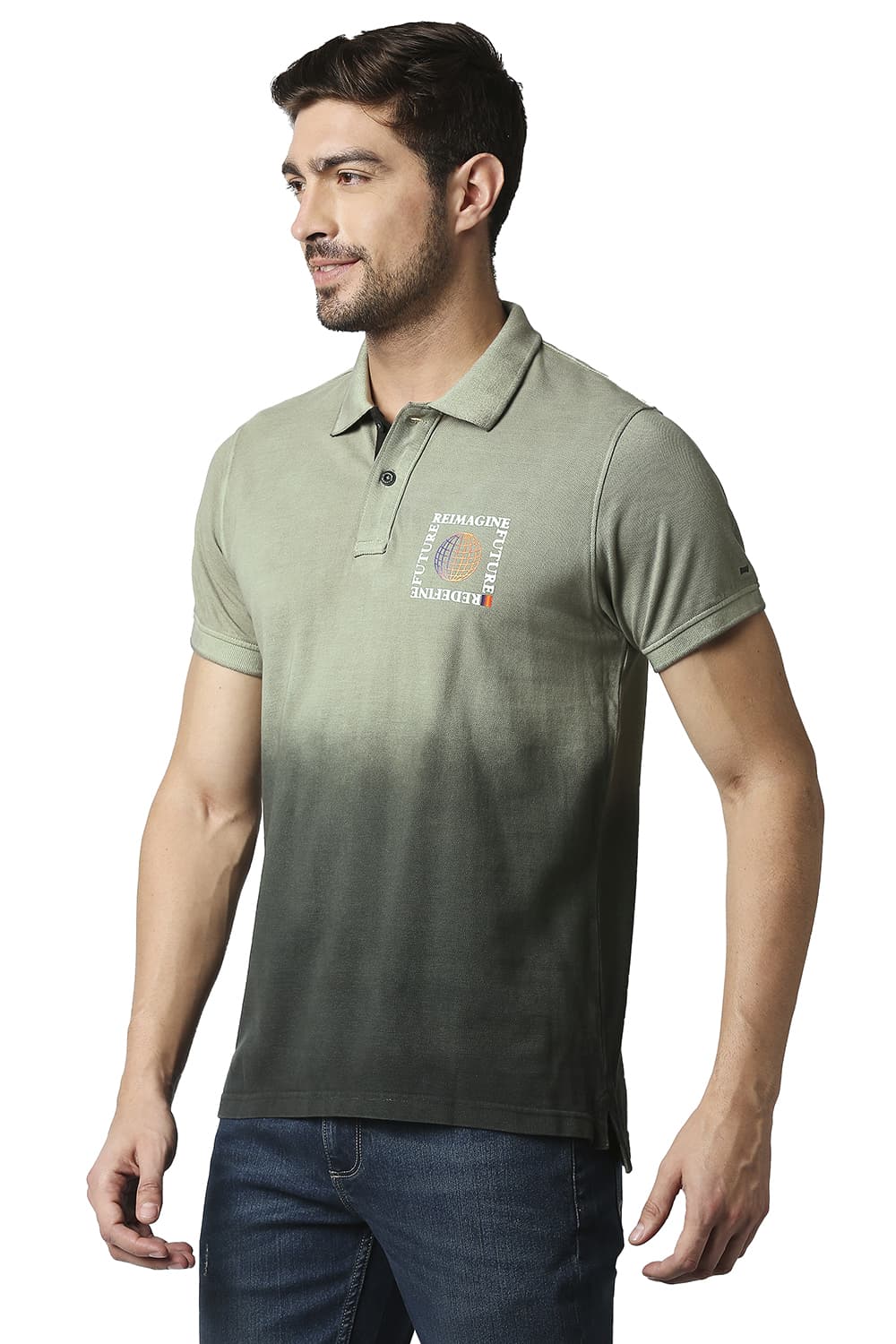 BASICS MUSCLE FIT POLO T-SHIRT