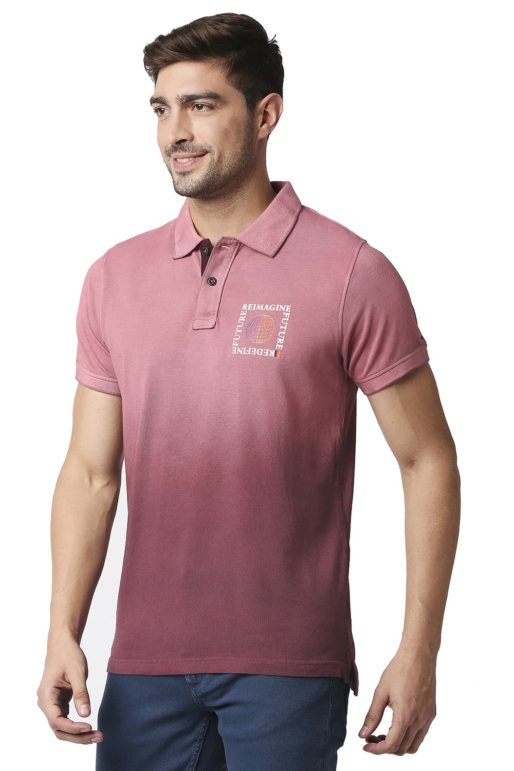 BASICS MUSCLE FIT POLO T-SHIRT