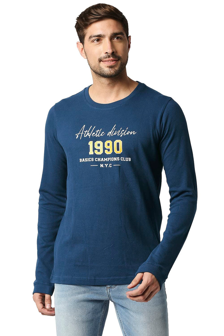 BASICS MUSCLE FIT TITAN CREW T-SHIRT