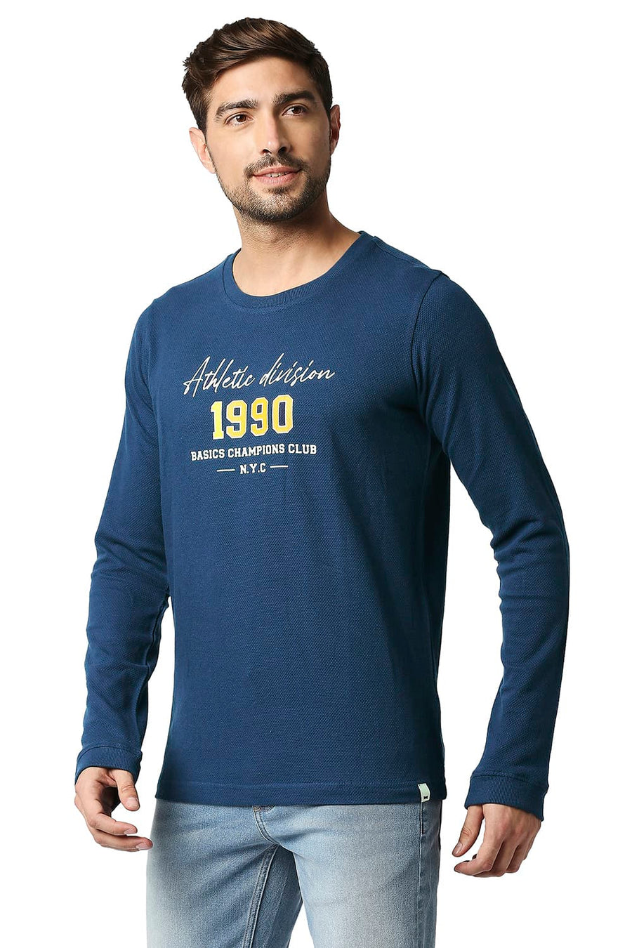 BASICS MUSCLE FIT TITAN CREW T-SHIRT