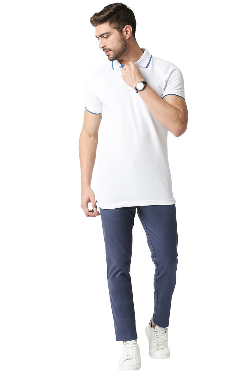 BASICS MUSCLE FIT POLO T-SHIRT