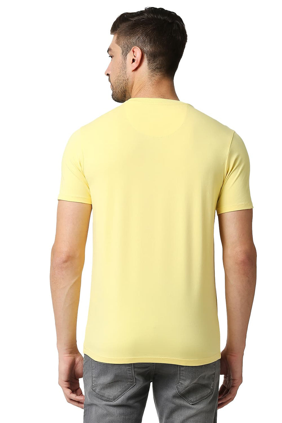BASICS MUSCLE FIT SUNSHINE CREW NECK T-SHIRTS