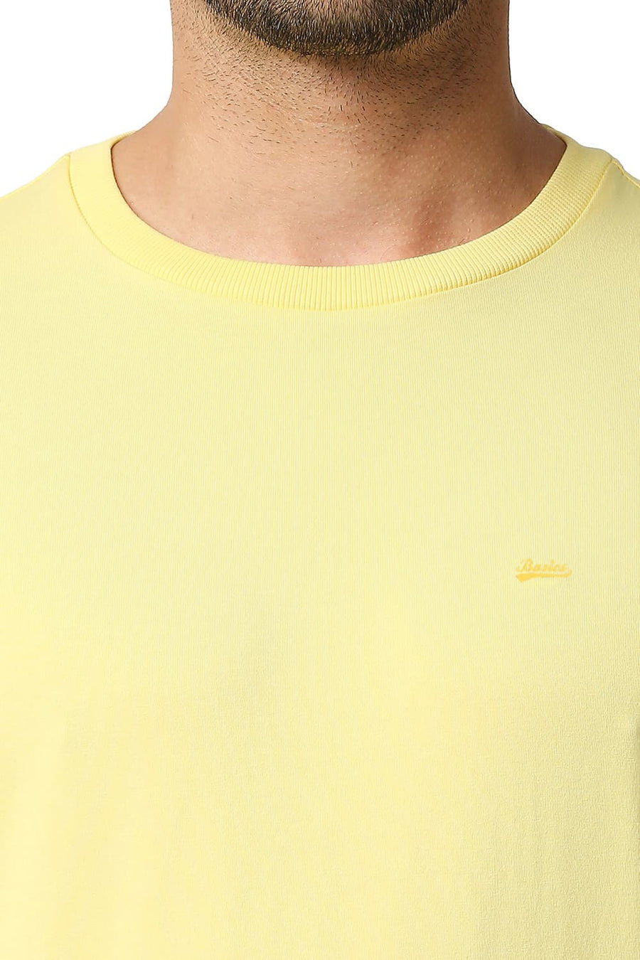 BASICS MUSCLE FIT SUNSHINE CREW NECK T-SHIRTS