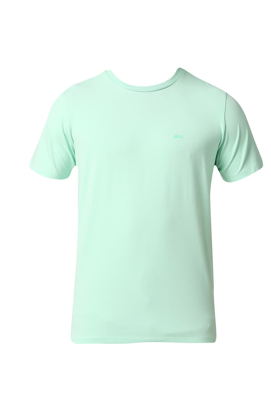 BASICS MUSCLE FIT BROOK GREEN CREW NECK T-SHIRTS