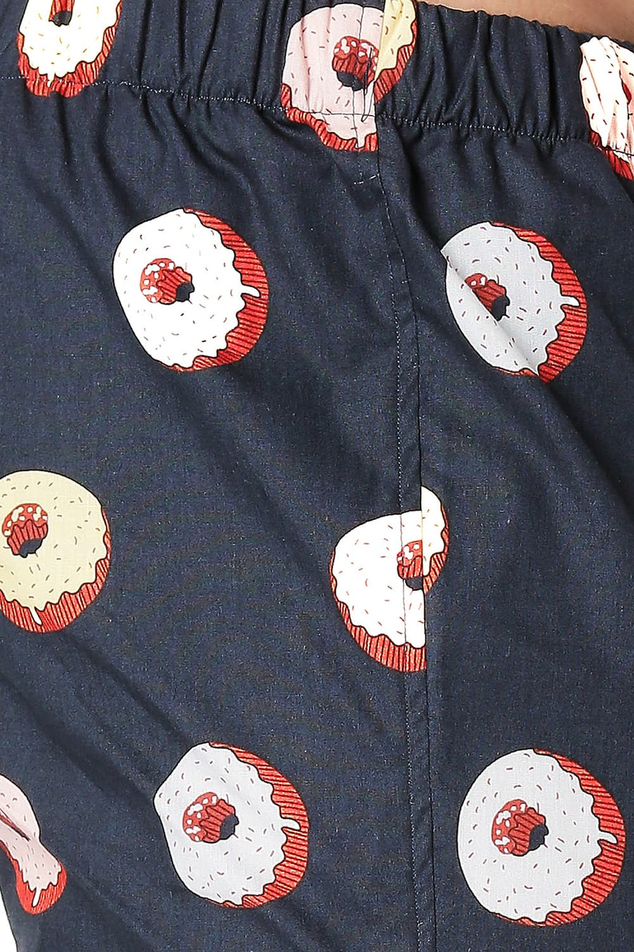 BASICS SLIM FIT PARISIAN NAVY COTTON PRINTED BOXER SHORTS