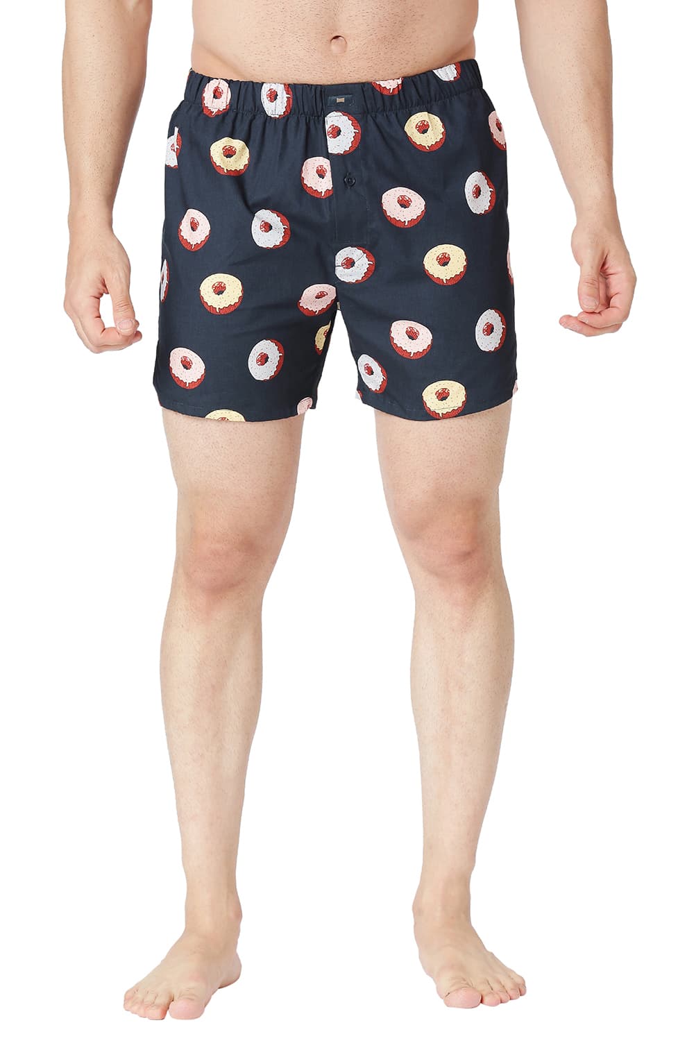 BASICS SLIM FIT COTTON PRINTED BOXER SHORTS