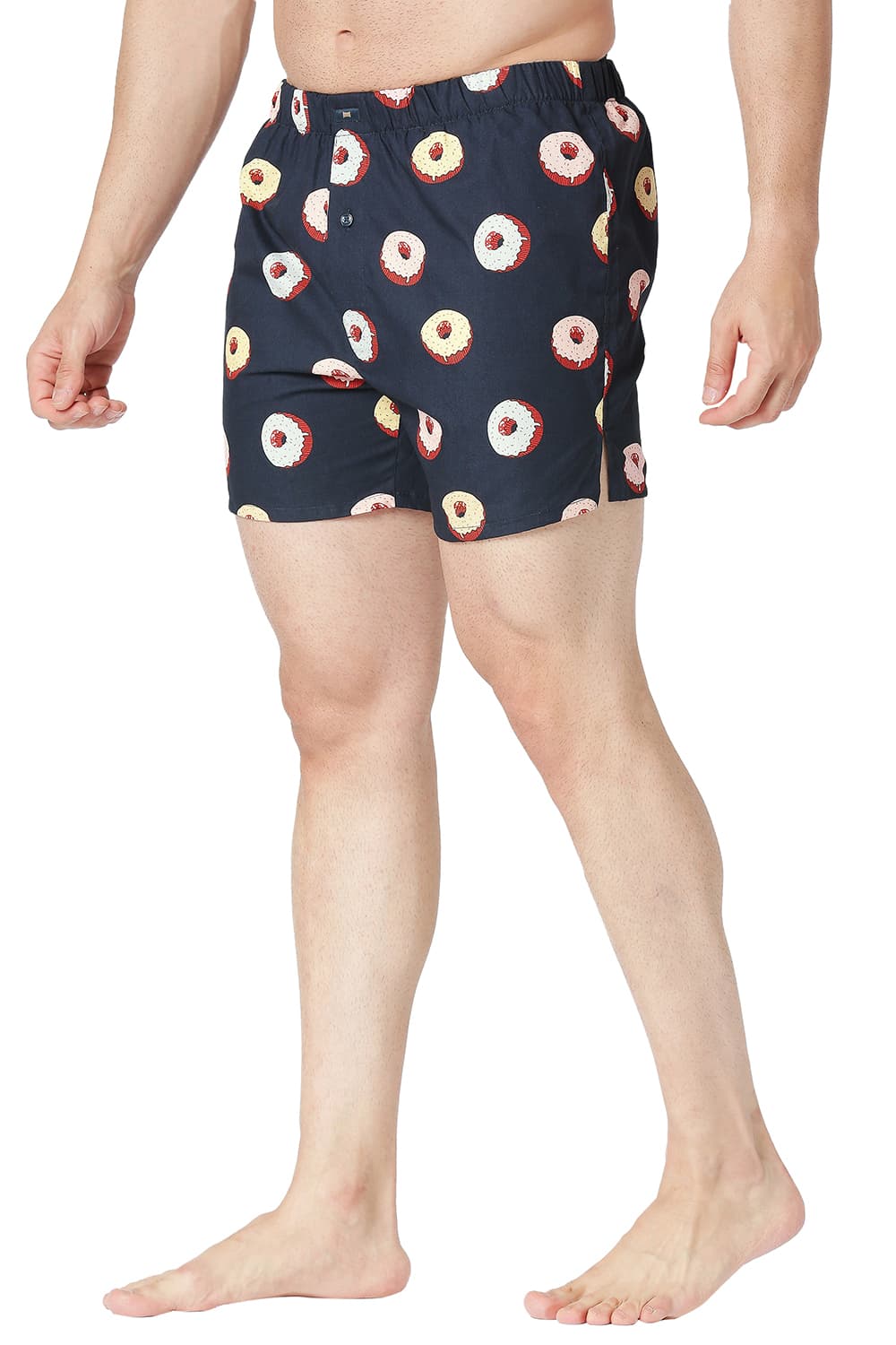 BASICS SLIM FIT COTTON PRINTED BOXER SHORTS