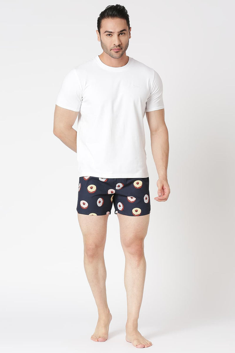 Slim Fit Cotton Printed Boxer Shorts