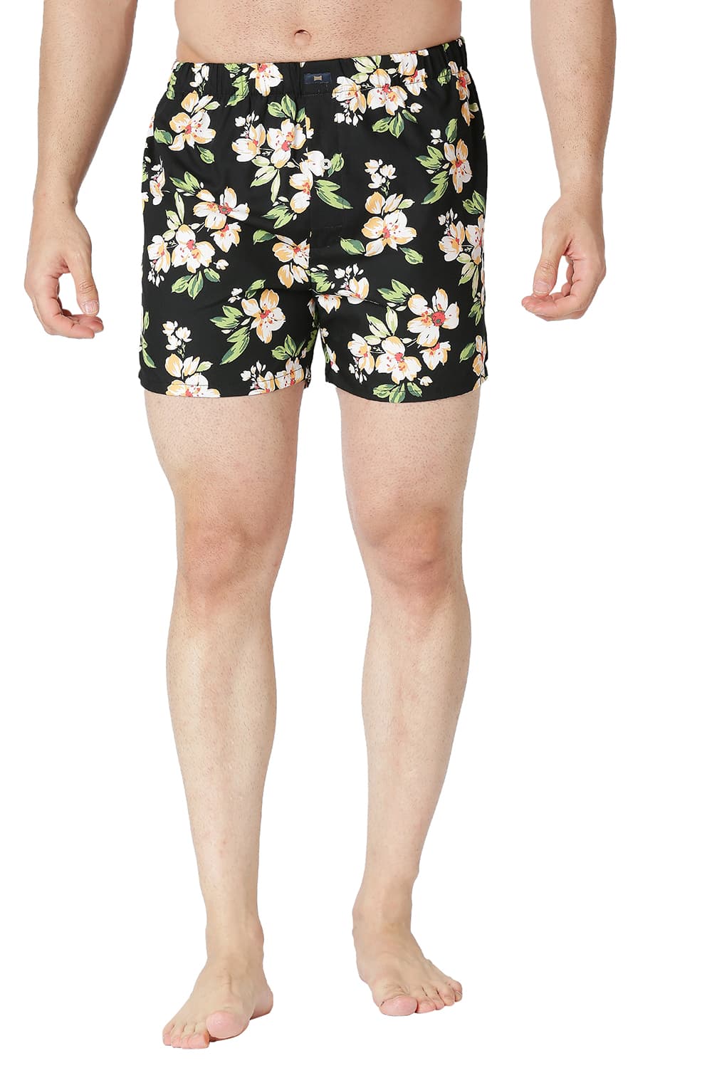 BASICS SLIM FIT COTTON PRINTED BOXER SHORTS