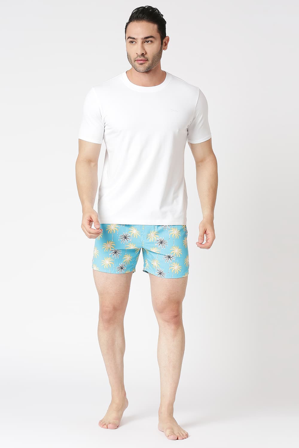 Slim Fit Cotton Printed Boxer Shorts