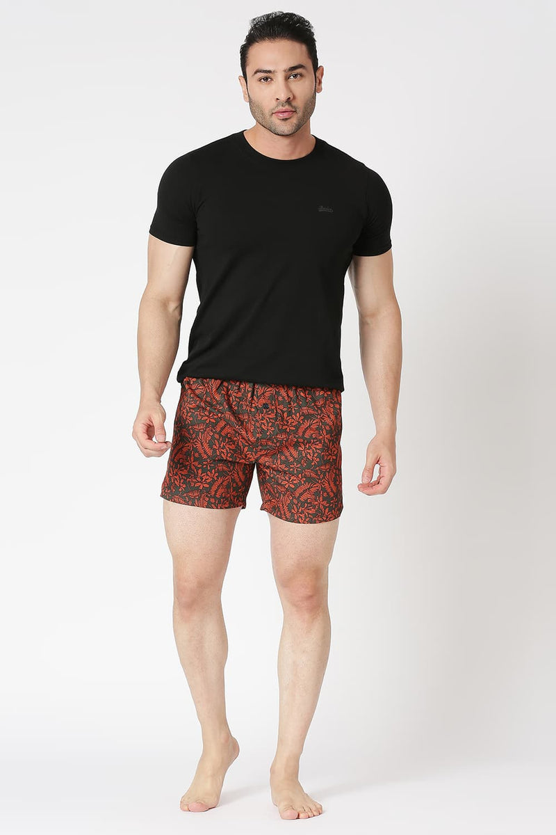 Slim Fit Cotton Printed Boxer Shorts